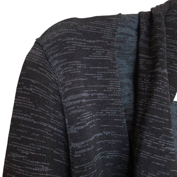 Trina Turk Purple/Black/Silver Belted Cardigan, S - Picture 5 of 8